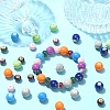 50Pcs 10 Colors Handmade Porcelain Beads PORC-YW0001-11-5