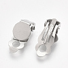 304 Stainless Steel Clip-on Earring Findings STAS-T045-33A-P-2