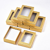 Rectangle Valentines Day Presents Packages Cardboard Jewelry Set Boxes CBOX-S001-90x65mm-03-1