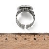 304 Stainless Steel Cuff Ring Components SA-CBA37BC-16E-P-3