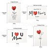 4Pcs Kraft Paper Greeting Cards AJEW-FS0001-30C-4