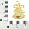 Christmas Series Brass Micro Pave Cubic Zirconia Pendants KK-S401-03G-A-3