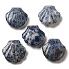 Natural Blue Spot Jasper Carved Healing Shell Figurines G-K353-03J-1