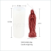 Virgin Mary DIY Silicone Statue Candle Molds PW-WG93857-01-1