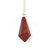 Natural Red Jasper Cone Pointed Dowsing Pendulums G-A249-02S-12-2