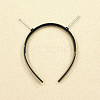 Plastic Hair Bands Findings with Springs OHAR-PW0003-192B-1