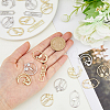 SUPERFINDINGS 48Pcs 8 Style Rack Plating Alloy Pendants FIND-FH0006-18-3