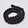 Natural Lava Rock Round Bead Strands G-I124-10mm-10-3