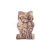 Natural Dendritic Jasper Owl Home Desktop Decoration PW-WG643F5-01-3