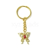 Butterfly Alloy with Cubic Zirconia Pendant Keychain KEYC-JKC00847-3