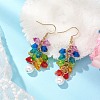 Acrylic Dangle Earrings EJEW-JE06194-2