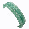 3Pcs Round Natural Green Aventurine Beads Stretch Bracelets Sets for Women BJEW-JB10961-5