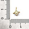 Brass Micro Pave Cubic Zirconia Pendants KK-D356-07A-G-3