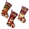 3Pcs 3 Style Christmas Socks Gift Bags HJEW-SZ0001-10-1