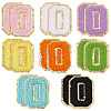   16Pcs 8 Colors Computerized Towel Embroidery Cloth Self Adhesive Patches PATC-PH0001-07A-1