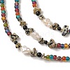 Handmade Lampwork Beaded Necklaces NJEW-L119-02G-2