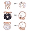 3Pcs 3 Style Natural Pearl Scarf Clip Buckles Rings JX552A-01-3