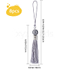 Gorgecraft 8Pcs Polyester Tassel Pendant Decorations HJEW-GF0001-23A-2