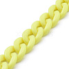 Handmade Opaque Acrylic Curb Chains AJEW-JB00662-08-2