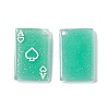 Transparent Resin Pendants RESI-I047-02C-2