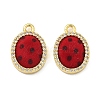 Brass Micro Pave Cubic Zirconia Pendants KK-C158-03E-G-1