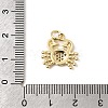 Brass Micro Pave Clear Cubic Zirconia Pendants KK-H267-065G-3