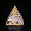 Orgonite Pyramid Resin Display Decorations X-G-PW0005-05O-1