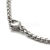 Non-Tarnish 304 Stainless Steel Pendant Necklaces for Women Men NJEW-G123-12P-4