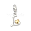 Brass European Dangle Charms KK-Z097-01L-GP-1