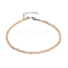 Electroplate Glass Beads Anklets AJEW-AN00279-05-2