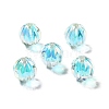 Two Tone UV Plating Rainbow Iridescent Acrylic Beads LS-TACR-D010-05A-1