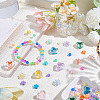 870Pcs 24 Colors Opaque & Transparent Acrylic Beads MACR-PA0001-40-4
