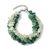 Natural & Synthetic Mixed Gemstone Chips Beaded Multi-strand Bracelets for Women BJEW-JB13986-5