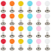 300Pcs Flat Round Baking Paint  Zinc Alloy Snap Rivet Butt Screw FIND-GF0009-30B-7