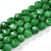 Dyed Natural Malaysia Jade Beads Strands G-T139-8mm-48-4