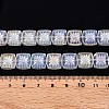 Electroplate Transparent Glass Beads Strands X-EGLA-N017-03A-4