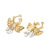 Butterfly Cubic Zirconia Stud Earrings EJEW-A113-01G-2