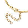 Brass Curb Chains Bracelet Makings AJEW-JB01224-3