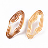 Transparent Resin Stud Earrings EJEW-T012-05-B01-2