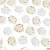 200Pcs 2 Colors Frosted Plastic Petal Pendants KY-FS0001-49-2