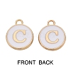Golden Plated Enamel Alloy Charms ENAM-SZ0001-26A-C-2