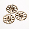 Steampunk Theme Tibetan Style Alloy Gear Cog Pendants TIBEB-19598-AB-NR-1