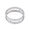 Non-Tarnish 304 Stainless Steel Chain Shape Finger Ring RJEW-C084-01A-P-2