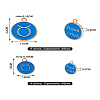 Cheriswelry 8 Sets 8 Style Alloy Enamel Pendants ENAM-CW0001-04-25