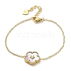 304 Stainless Steel Cable Chain Charm Bracelets for Women BJEW-U024-03G-03-4