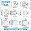 64Pcs 8 Styles 304 Stainless Steel Cabochon Connector Settings STAS-HY0001-86P-2