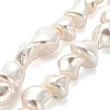 Electroplated Shell Pearl Beads Strands BSHE-C009-01C-1