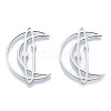Non-Tarnish 201 Stainless Steel Filigree Joiners Links LS-STAS-N090-LA960-1-2