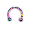 303 Stainless Steel Circular/Horseshoe Barbell Nose RingS WG86D19-15-1