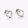 Tarnish Resistant 304 Stainless Steel Ear Studs X-EJEW-E225-02P-2